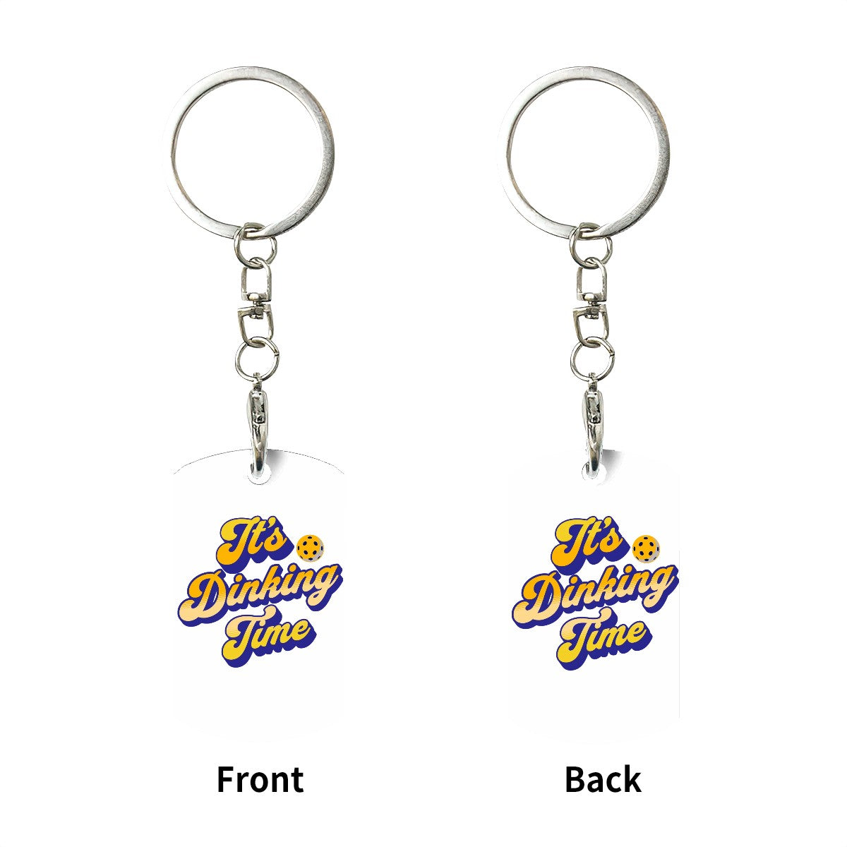 Keychain - It's Dinking Time (Yellow)